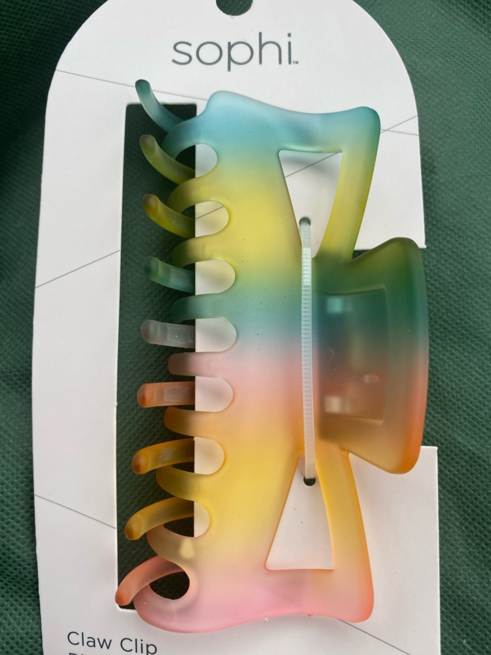 sophi Ombre Multicolor Matte Claw Hair Clip